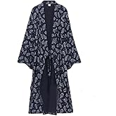 FANCYPUMPKIN Men's Japanese Kimono Yukata Cotton Bathrobe
