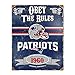 Party Animal NFL New England Patriots Embossed Metal Sign