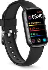 FITVII Slim Fitness Tracker Blood Oxygen BP 24/7 HR Sleep IP68