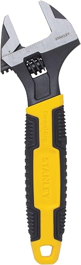 Stanley Adjustable Wrench 30 x 200 mm Protective Finish Bi-Material Handle view 3