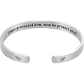 Baipilu Military Mom Cuff Bracelet Gift Army Mom Jewelry Mother's Day Gifts Navy Mommy Air Force Mother Jewelry Birthday Christmas Bracelet From Son Daughter