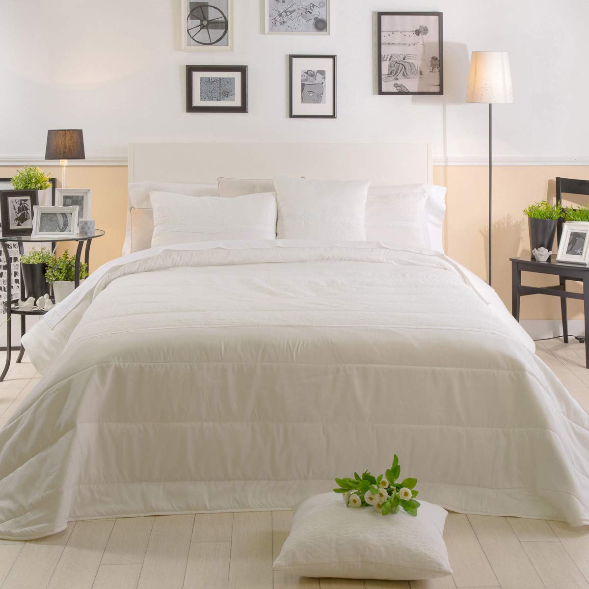 Sancarlos Bouti Quilt 235X265, CAMA 135 white