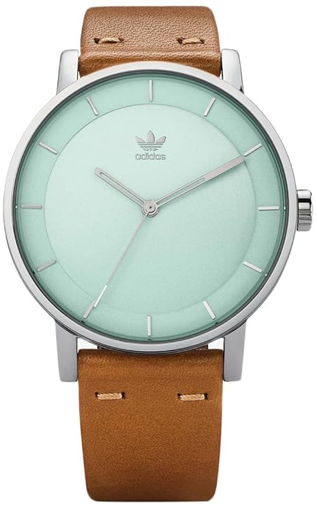 Adidas Damen Analog Quarz Uhr mit Leder Armband Z08-2922-00