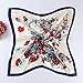 Oksale Women Floral Printed Square Scarf Kerchief Scarve Head Wrap Shawl (Blue)