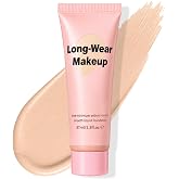 Matte Foundation Lightweight Full Coverage Blurring for Oily Skin, 1.3oz | Oil Control Pore Blurring Smooth Finish Coverage Long Lasting Buildable Waterproof Face Makeup Liquid Foundation for Women