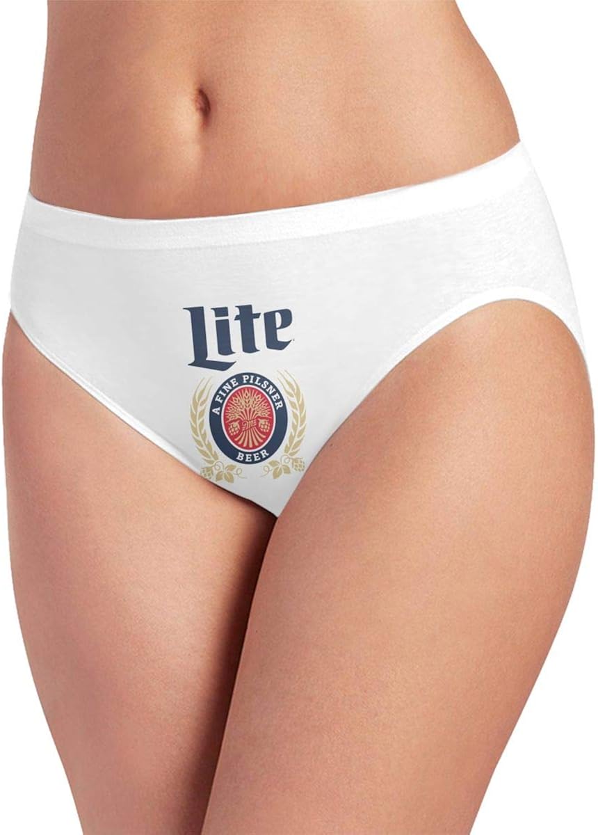 Amazon Miller Lite Classic Beer Ladies Seamless Panties Underwear 