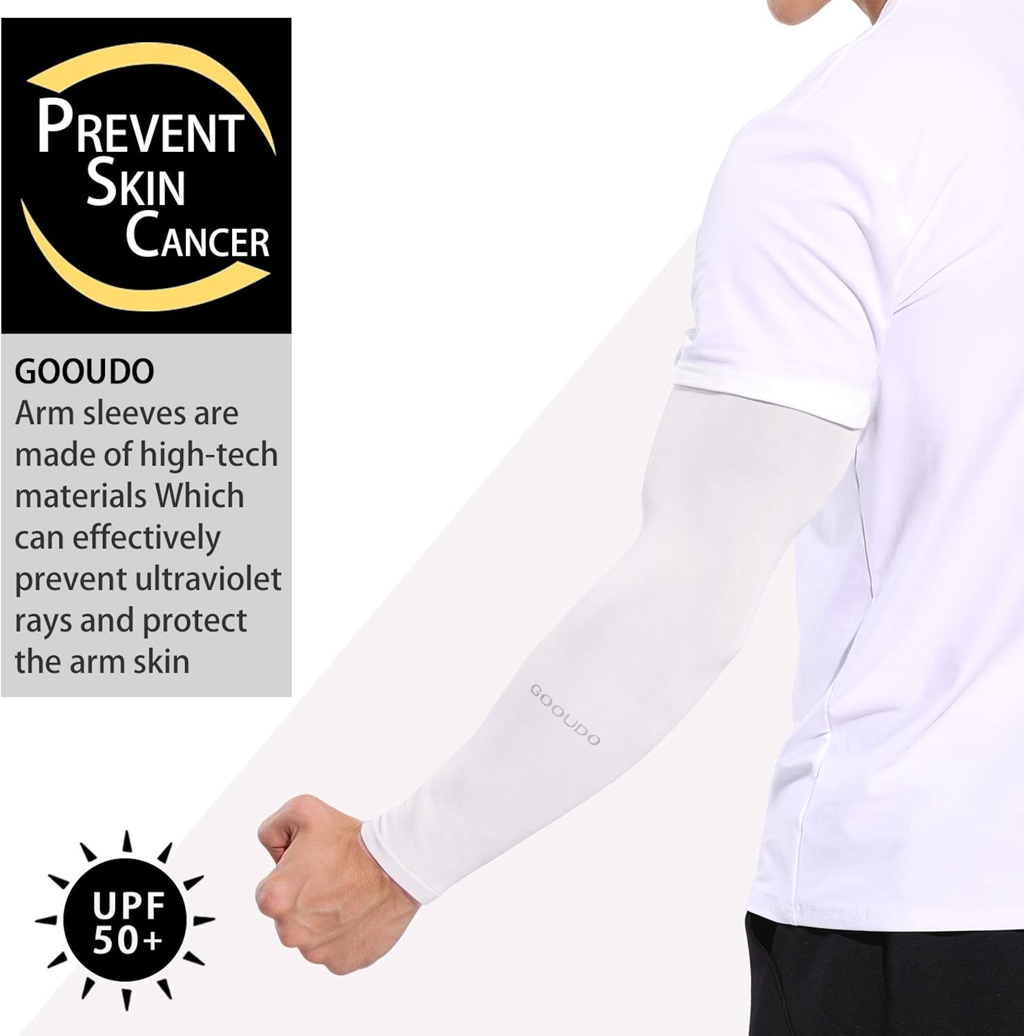 UV Sun Protection Cooling Arm Sleeves for Men & Women Compression Tattoo Sleeves for Baseball Football Running Cycling: Clothing