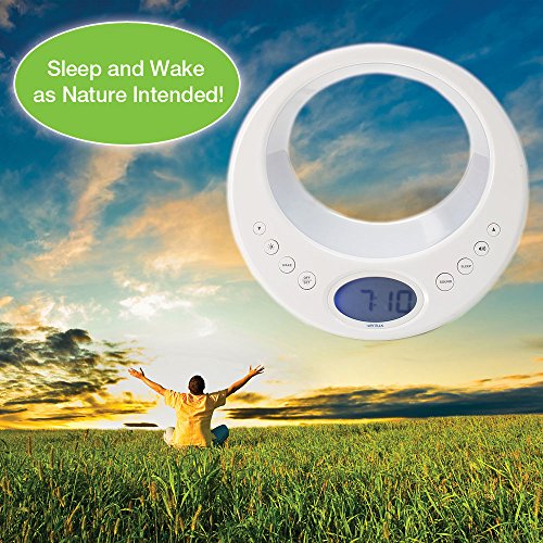 Verilux Rise and Shine Alarm Clock and Sleep System with Color Changing