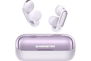 Monster Open AC601 Bluetooth Earbuds - Comfortable Clip-On Wireless Earbuds with Bluetooth 5.4, 32H Playtime Earbuds with ENC