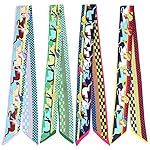 4-Pack Mini Scarf Fashion Ribbon Chic Handbag Band Handle Wrap Hair band Neck Tie Silky Ribbon 4-Pack Mini Scarf Fashion Ribbon Chic Handbag Band Handle Wrap Hair band Neck Tie Silky Ribbon