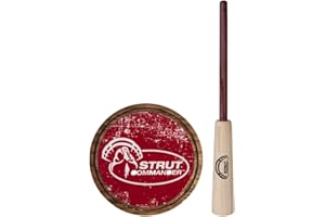 STRUT COMMANDER Turkey Pot Call - Turkey Calling with Realistic Yelps Clucks Cutts Purrs for Hunting Turkeys - Made in USA