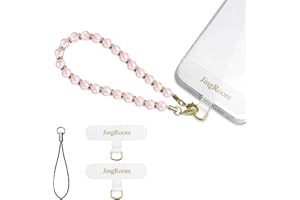 JingRoom Phone Charm Strap,Wristlet Phone Strap Bracelets with Teter Tabs Beaded Lanyard Compatible for Most SmartPhone