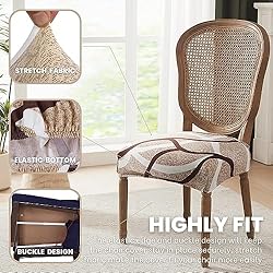 SearchI Stretch Dining Chair Seat Covers Set of