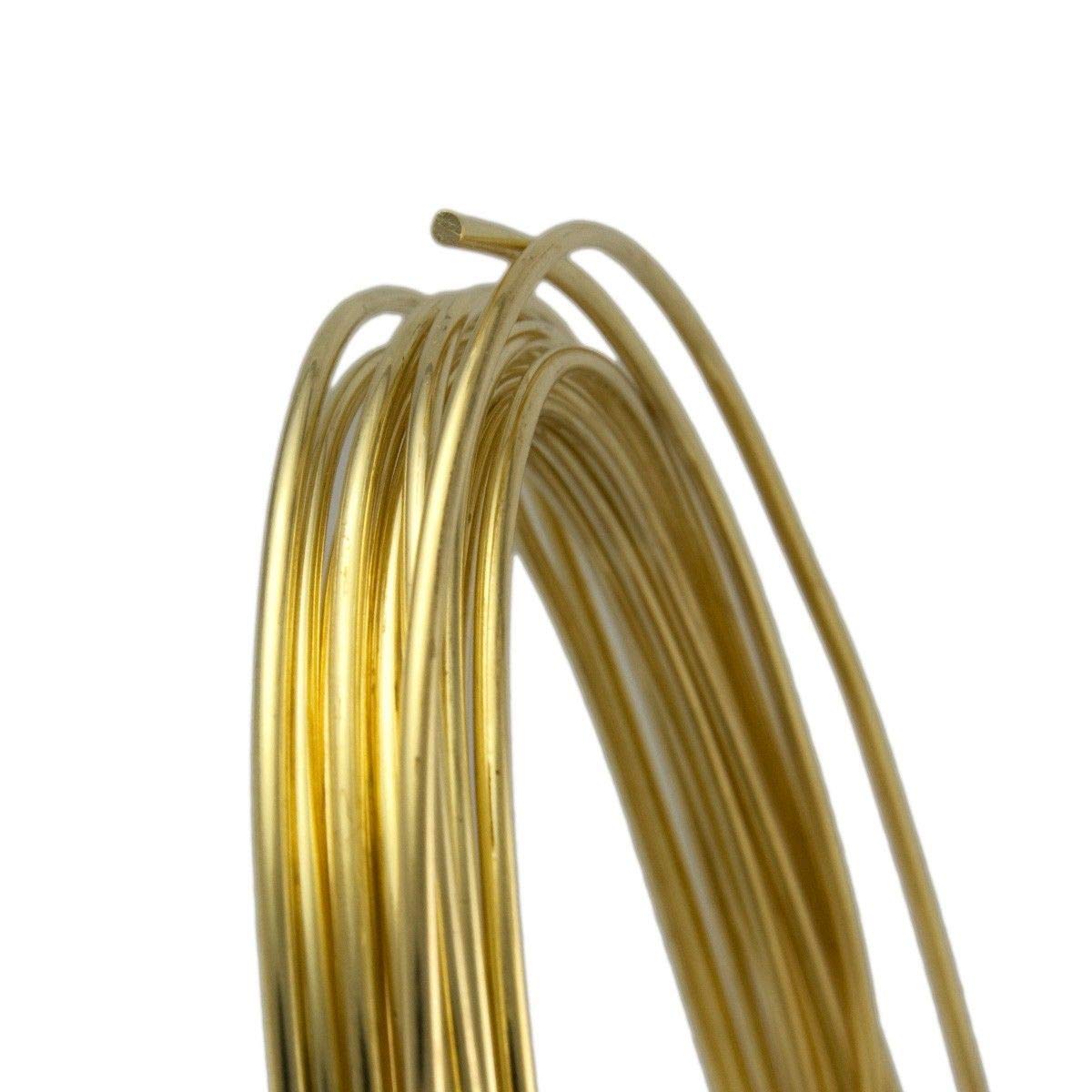 ART IFACT 10 Meter Brass Wire 10 Gauge (3.251 mm Diameter) Golden