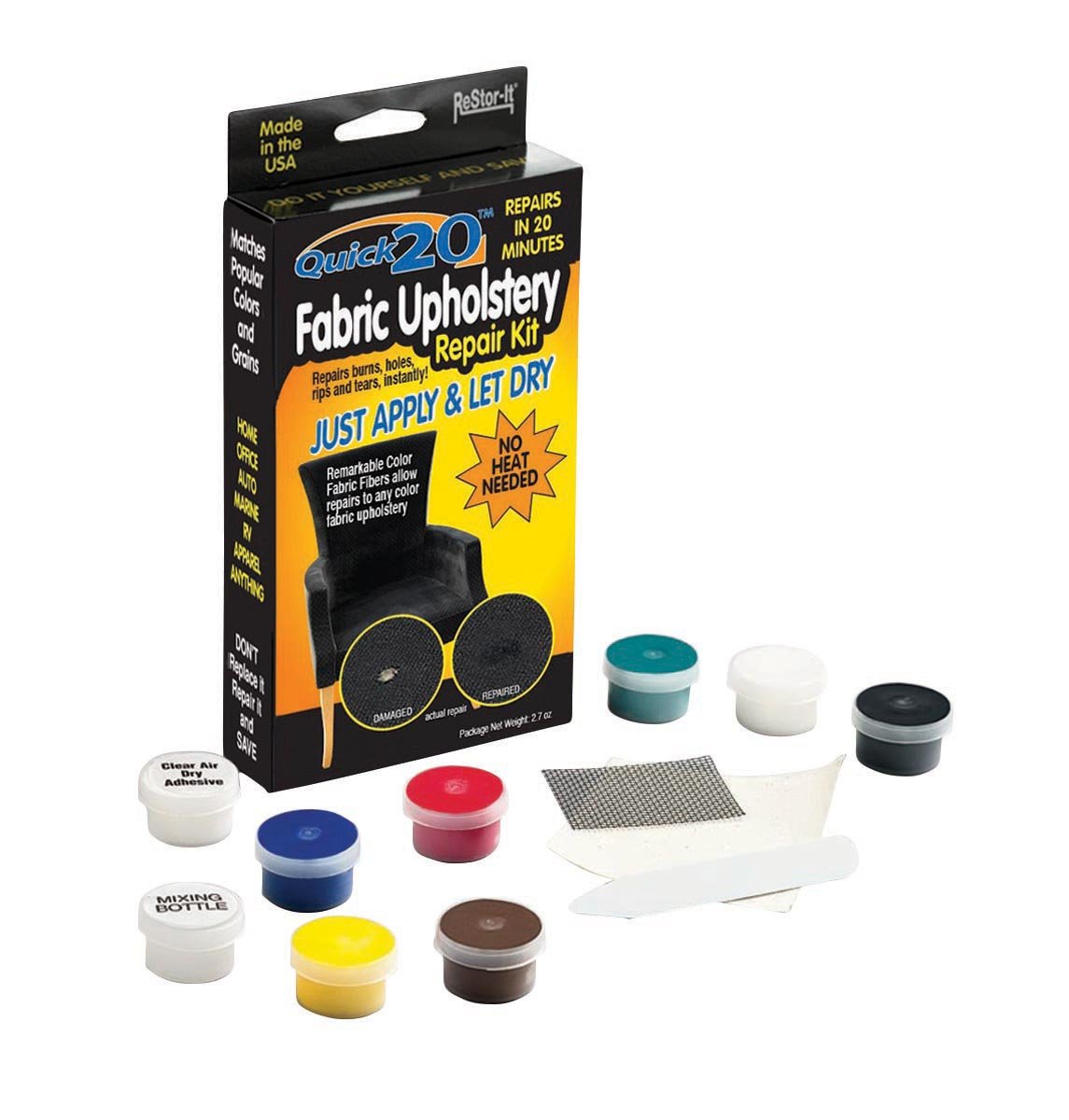 Restor-It Quick 20 Fabric Upholstery Repair Kit