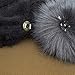 ViGrace Women Knit Slouchy Beanie Chunky Baggy Hat with Faux Fur Pompom Winter Soft Warm Ski Cap Dark Grey