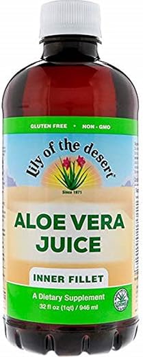 Lily of the Desert Organic Aloe Vera Juice Inner Fillet – 32 fl oz by Lily Of The Desert