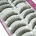 Bluelans® 10 Pairs Long Cross False Eyelashes Fake Thick Black Eye Lashes