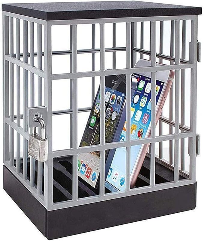 Mobile Phone Jail Cell Prison Lock Up Safe Smartphone Home Gadget Fun