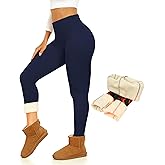 Thermal Thick Fleece Lined Leggings -High Waisted Warm Winter Yoga Pants for Women Running Workout Leggings