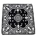 HDE 100% Cotton Double Sided Print Bandana Handkerchief Head Wrap - Solitaire Skulls