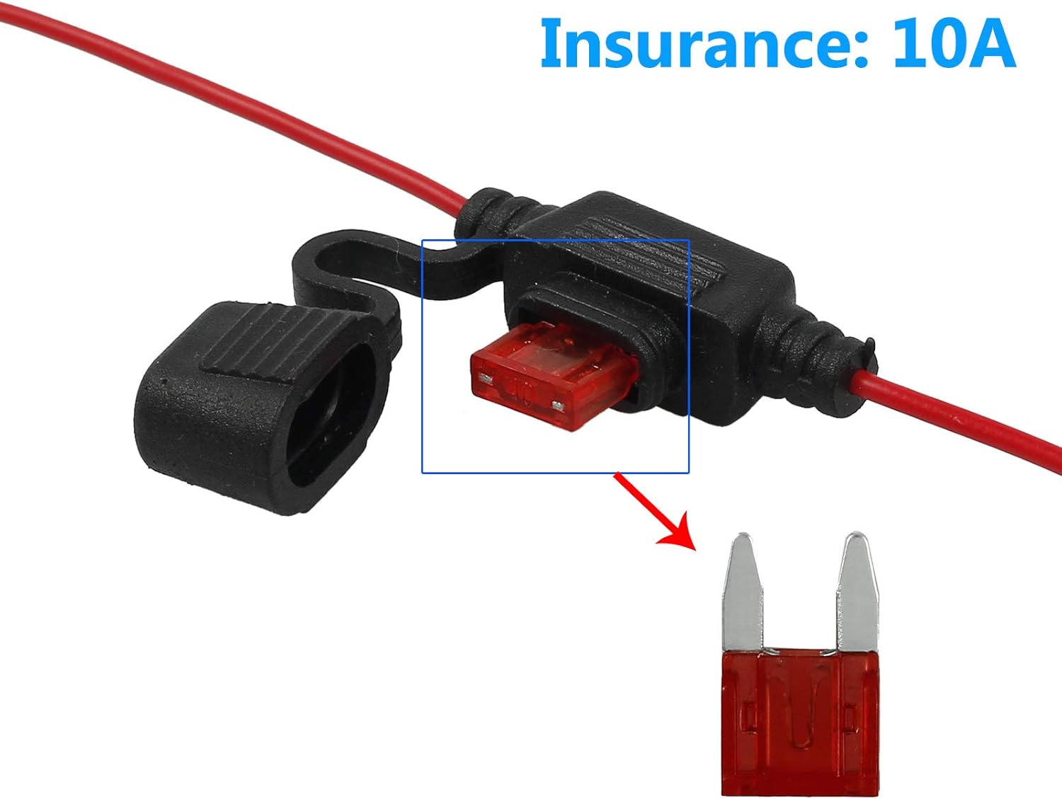 eSynic Professional Motorcycle USB Charger - Waterproof 1.82m/6ft Socket for Phone GPS - Universal 12/5V Motorbike Charger - Image 3