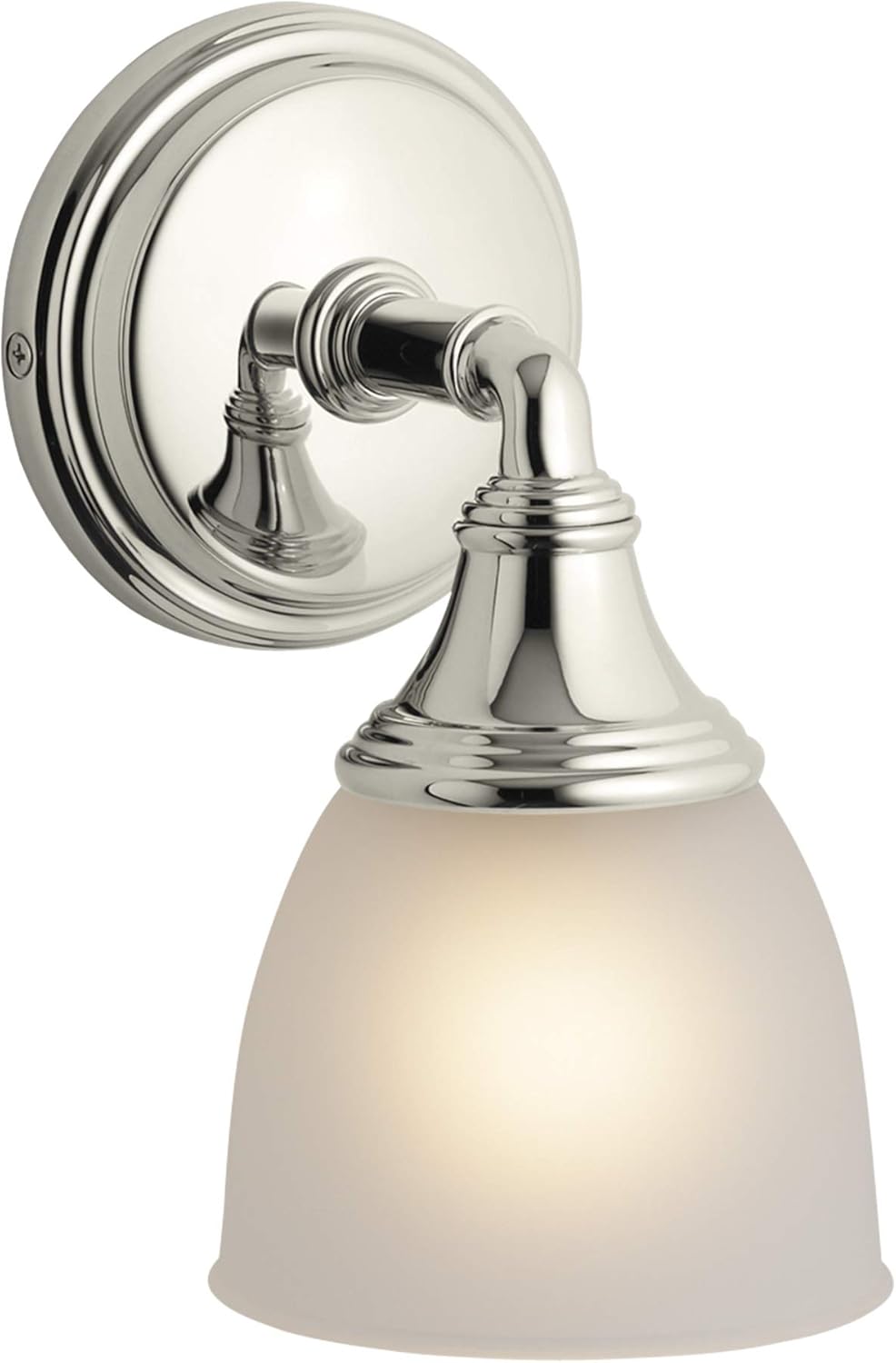 KOHLER K10570SN Devonshire Single Wall Sconce, Vibrant Polished
