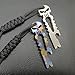 TI-EDC Titanium Keychain Skull Multifunctional Tool as Pry Bar, Nail puller, Screwdriver, Beer Bottle Opener, Spanner, Wrench or Pocket Survival Tool (Blue)