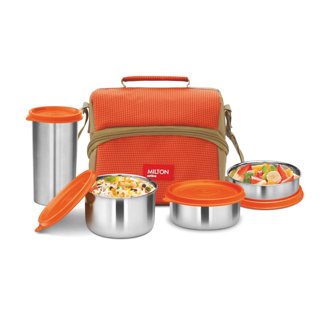 Buy Milton Diet Combo Stainless Steel Lunch Box with 3 Container (200