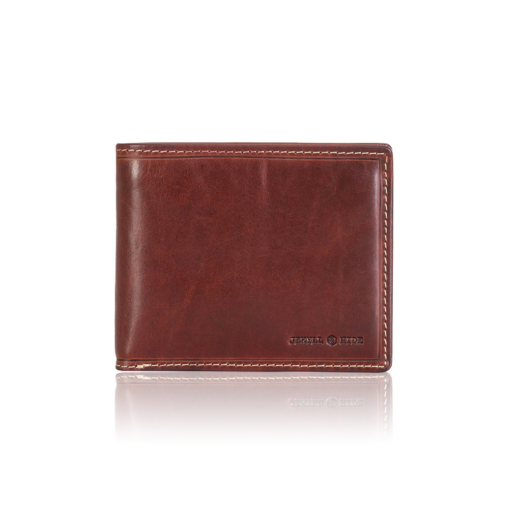 Jekyll and Hide Oxford Credit Card Case, 12 cm, Coffee 6492OXCO