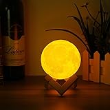 Luna Moon Light Lamp - Magical Two Tone Moon Lamp