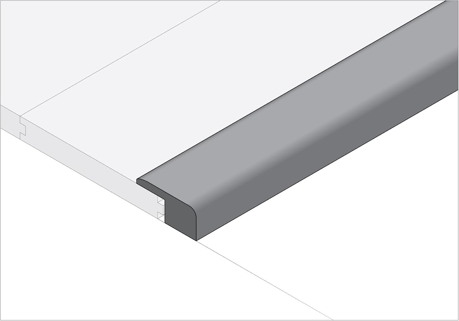 Moldings Online 2023778043 78" x 1.1875" x 0.59" Natural