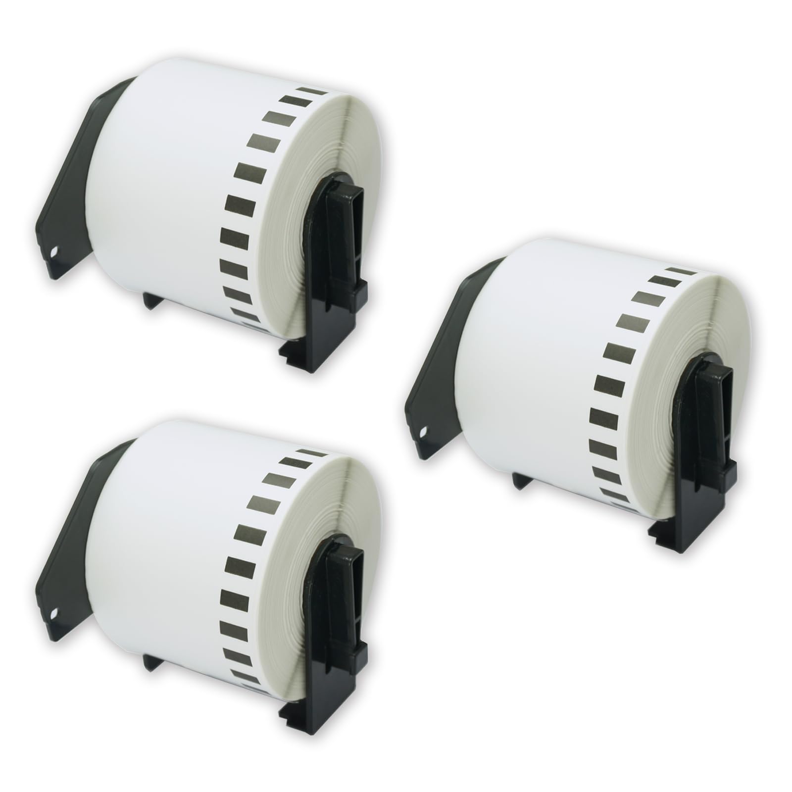 BETCKEY - 3 Rolls DK-22205 Labels, 62mm x 30.48m, 3 Continuous Length Paper Labels Compatible with Brother QL Label Printers โ image 1