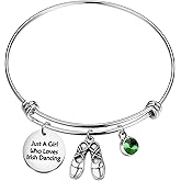Gzrlyf Irish Dance Bracelet Irish Dancing Gifts Irish Step Dance Charm Irish Dancer Jewelry