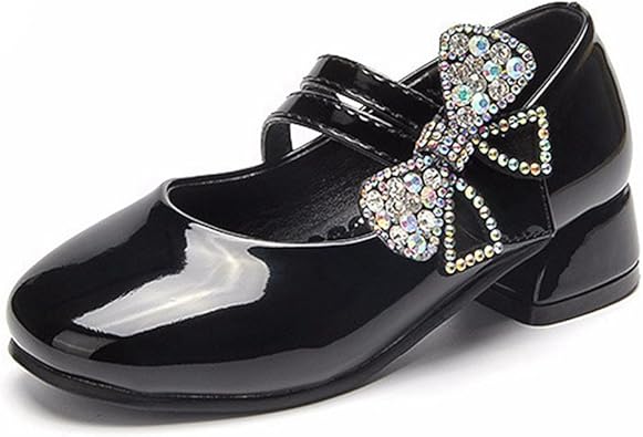 kids black party shoes
