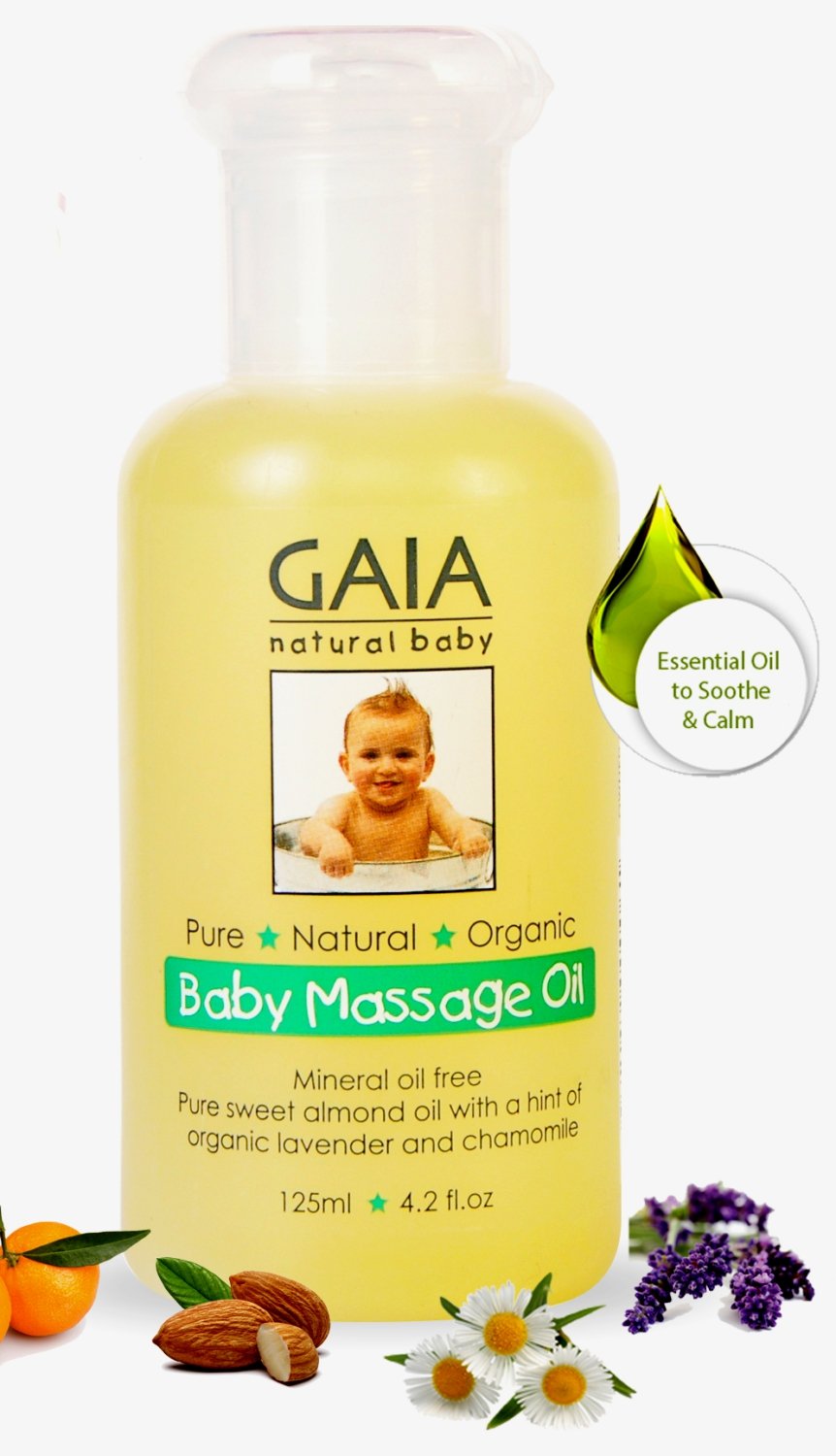 gaia natural baby massage oil 125ml