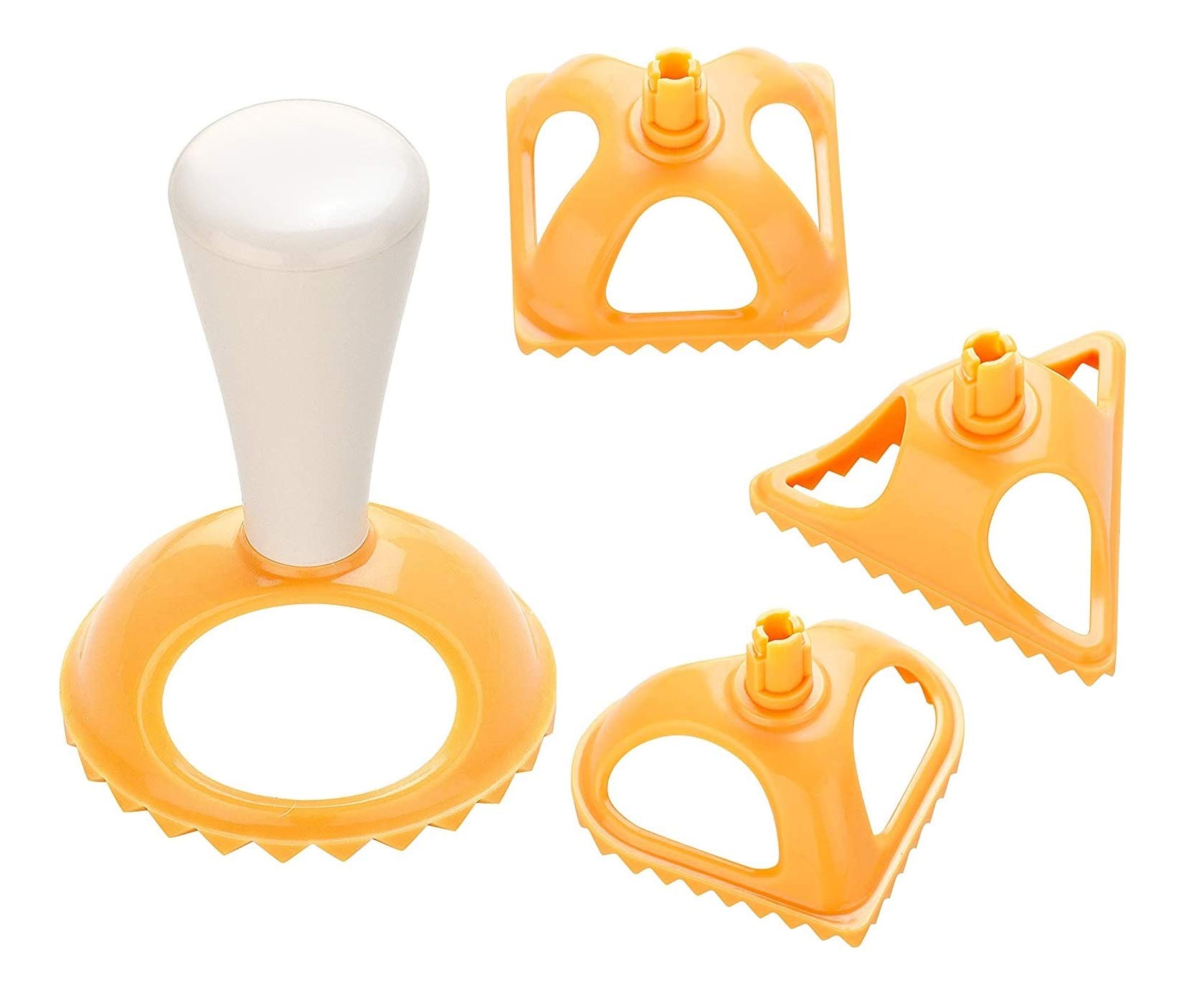 Ravioli Cutter in 4 Shapes - Tortelli - Desserts - Salty - Pasta - Batter - Shape - Mold - Heart - Square - Round - Triangle - Kitchen Accessories - Utensils - Random Color