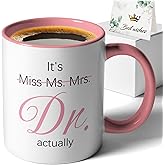 XKZGSZB It's Miss Ms Mrs Dr Actually, Funny Double Sided Print Office Home Ceramic Coffee Mug Tea Cup, Gifts for Doctor Nurse PhD Graduation Doctorate Degree Medical Students Coworker Friends