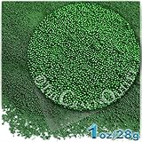 The Crafts Outlet MCR-GLS-MTL-MA6-EGR Metallic Glass Microbead, 1 Bag of 1-Ounce, Emerald Green