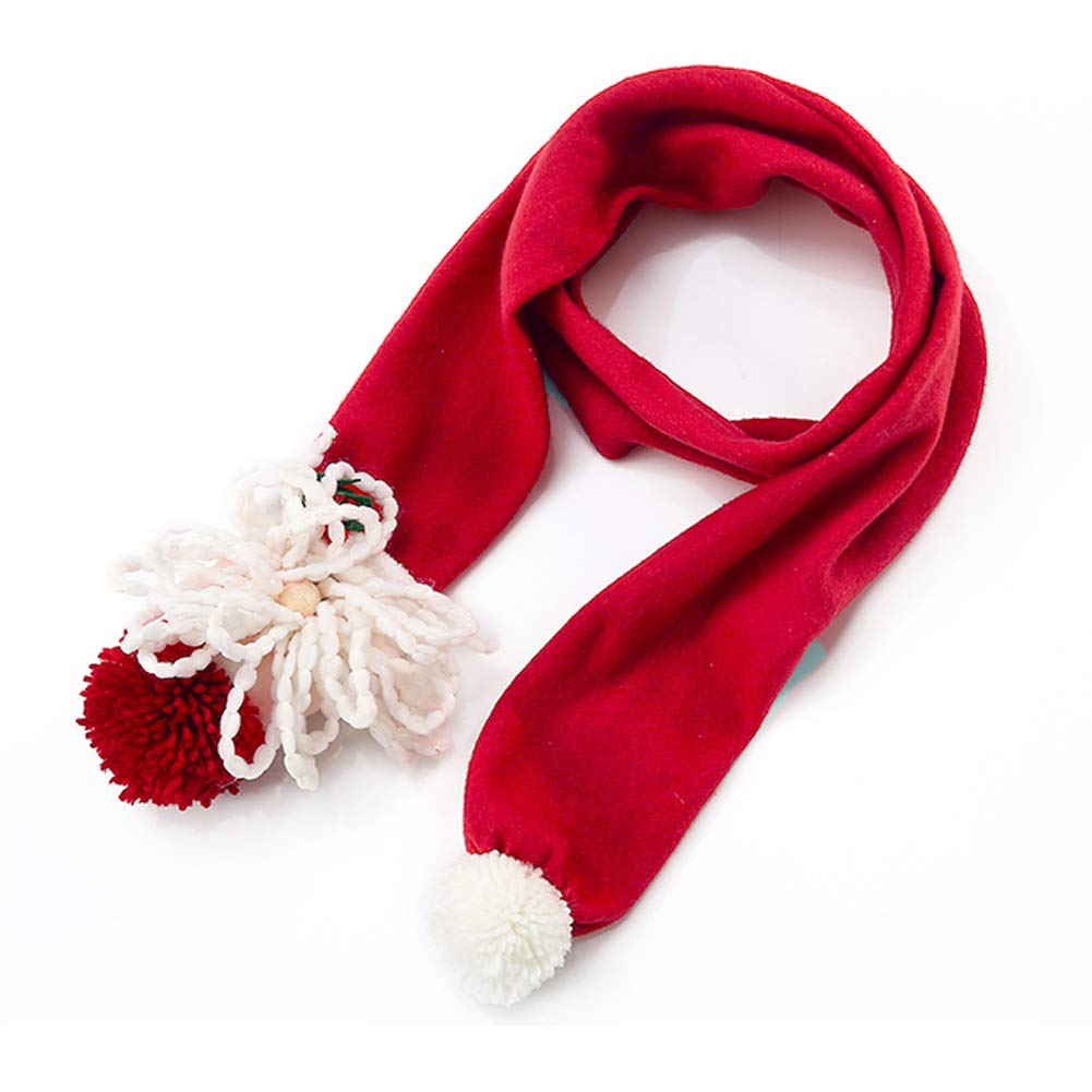 Zaptex Christmas Scarf Winter Warm Plush Scarf Girls Women Holiday Decorations (Santa) : Amazon 