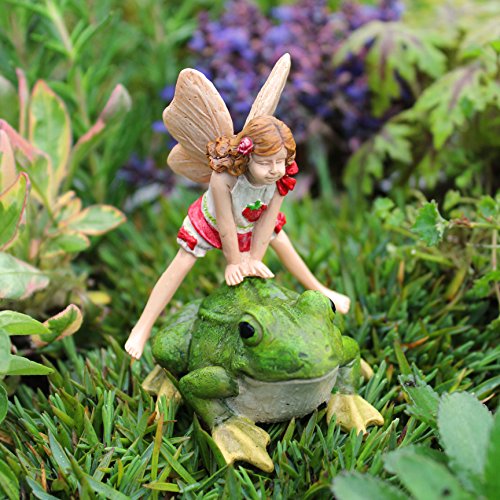 Miniature fairy garden lori s leap frog 2pc set