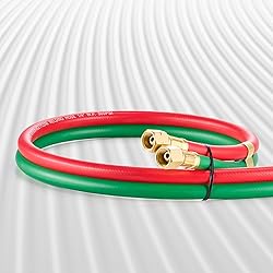 VEVOR Oxygen Acetylene Hose, 1/4-Inch x 25FT Oxy