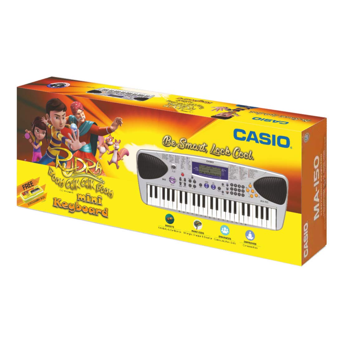 Casio Ma150 Mini Portable Keyboard With Adaptor And Free Rudra Stationery Box Amazon In Musical Instruments