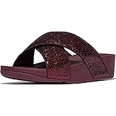 FitFlop Women's, Lulu Crinkled Shimmer Slide Sandal