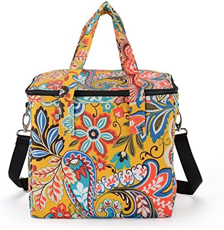 MELROSE Women Fashion Ultra Light Lunch Box Lunch Bag (Macaroon Yellow)