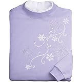 embroidered chickadee sweatshirt