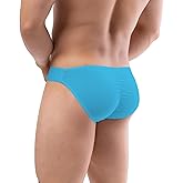 Summer Code Mens Bikini Briefs Soft Breathable Bulge Pouch Underwear Micro Mesh Panties Scrunch Butt Underpants