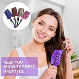 URAQT Boar Bristle Paddle Hair Brush for Women Reducing Frizz Detangle view 7