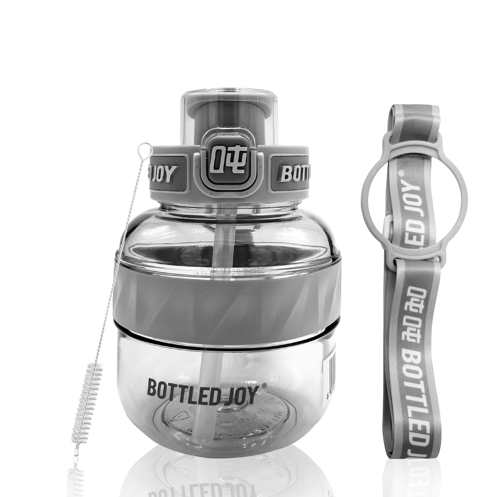 Bottled Joy Gallon Kids Water Bottle With Straw, 20oz/600ml Water Bottle With Strap, Bottle Joy Sports Water Jug, BPA-Free and Tritan for Fitness Outdoor Cycling Gifts for Women Men