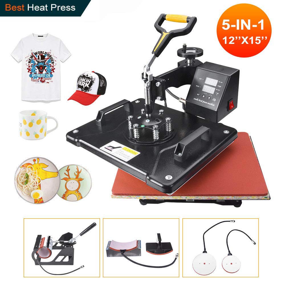 Power Heat Press Machine 15 X 15 Professional Swing Away Heat Transfer